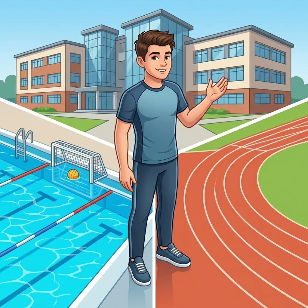 David as athlete and student